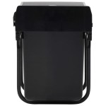vidaXL Kitchen Cabinet Pull-Out Recyclable Trash Can, Soft-Close Bin